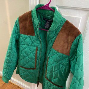Ralph Lauren Womens Quilted Jacket M Green